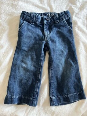 Baby Gap wide leg jeans. So soft. Insanely cute on. 18-24